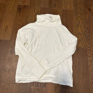 Cowl neck white aerie sweatshirt